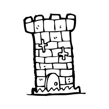 karikatür kale kule