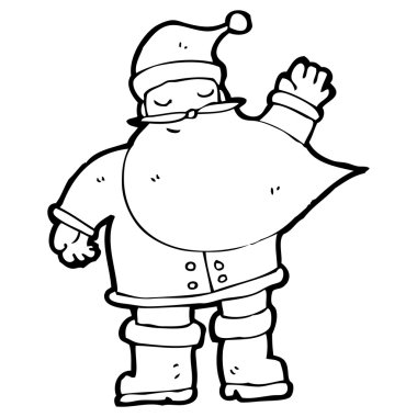 sallanan Noel Baba çizgi film