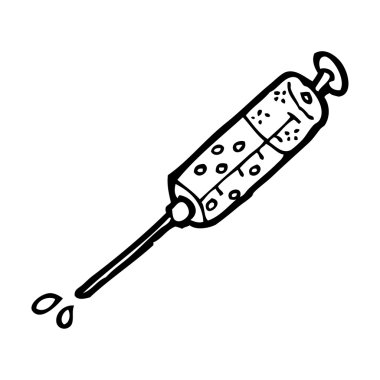 şırınga karikatür