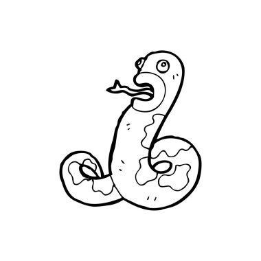 tıslayan yılan karikatür