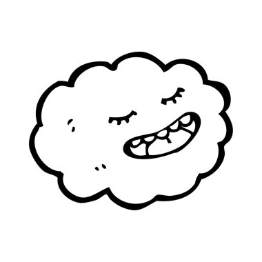 mutlu bulut karikatür