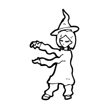 Cadı döküm büyü çizgi film