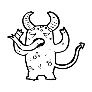 komik canavar karikatür