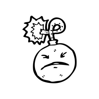 stres bomba karikatür