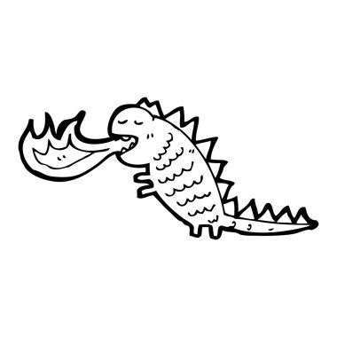 çizgi film ateş soluyan canavar