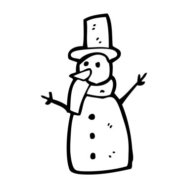 karikatür kardan adam