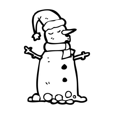 karikatür kardan adam