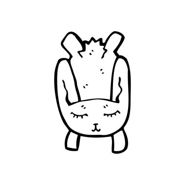 mutlu tavşan tavşan atlama çizgi film