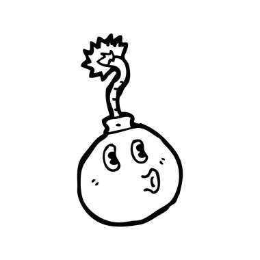 endişeli bomba karikatür