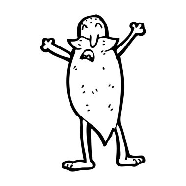 karikatür ihtiyar keşiş