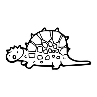 karikatür stegosaurus