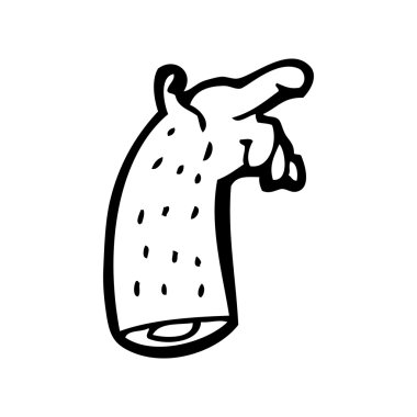 işaretleme kol karikatür