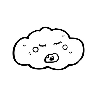 üzgün bulut karikatür