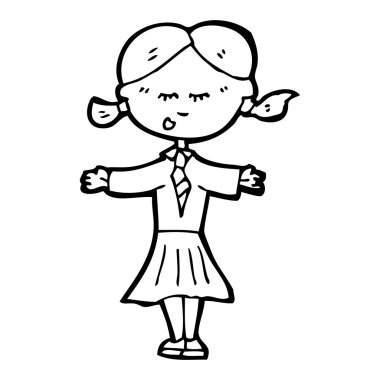 karikatür Okulu çocuk