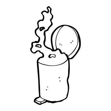 pis kokulu mutfak bin karikatür