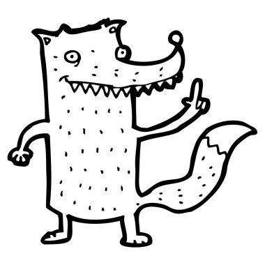 mutlu kurt karikatür