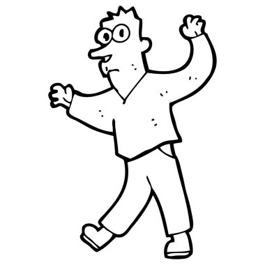 şaşırmış adam çizgi film