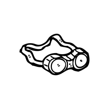 karikatür karikatür koruyucu gözlük.