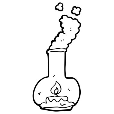 cam fener karikatür mum