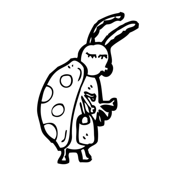 ladybug cartoon — 图库矢量图片 #19760357