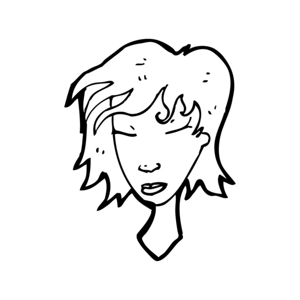 Mujer de dibujos animados — Vector de stock