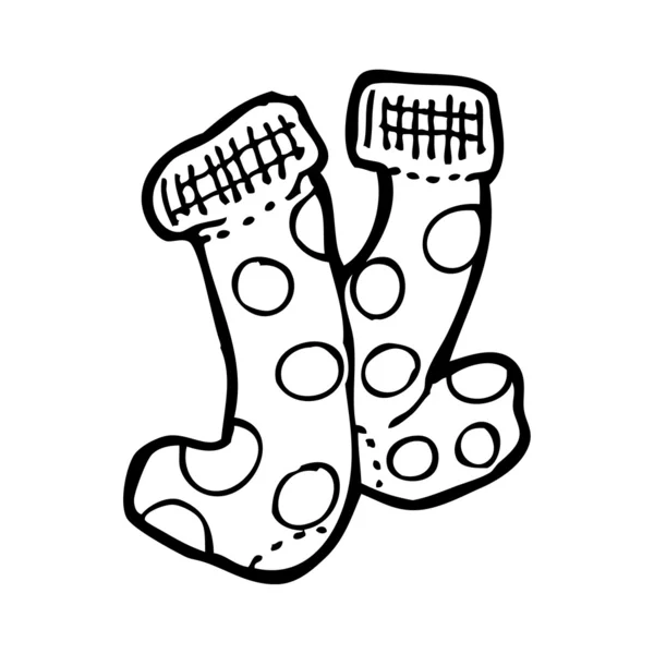 Socken-Karikatur — Stockvektor