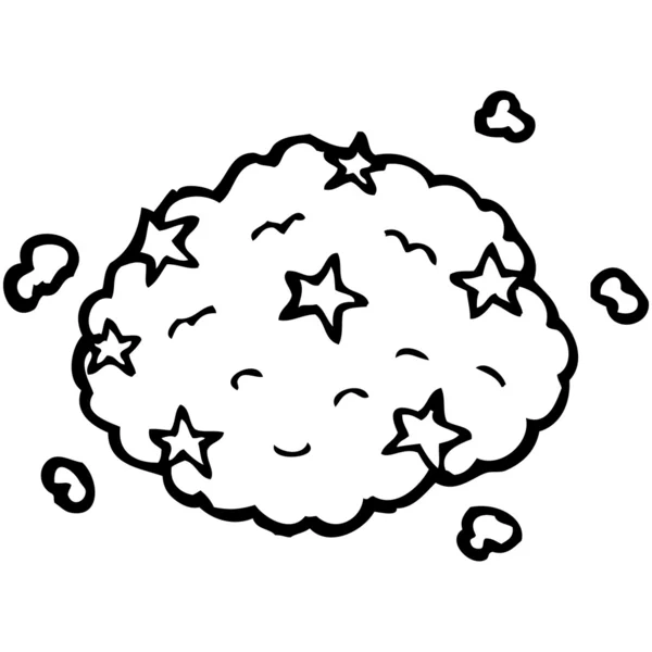 Sihirli bulut karikatür — Stok Vektör
