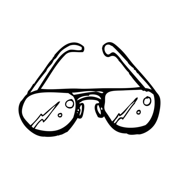 Óculos de sol desenhos animados — Vetor de Stock