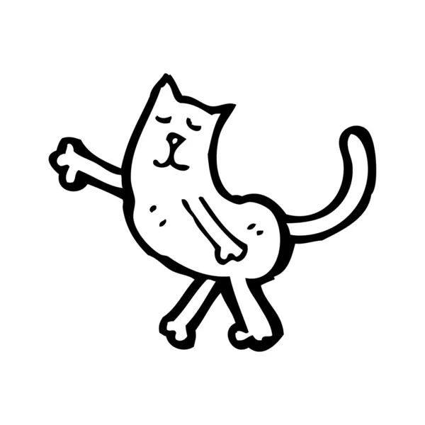 Dibujos animados gato llegar — Vector de stock