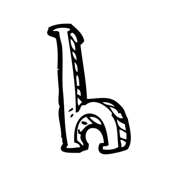 Буква h — стоковый вектор