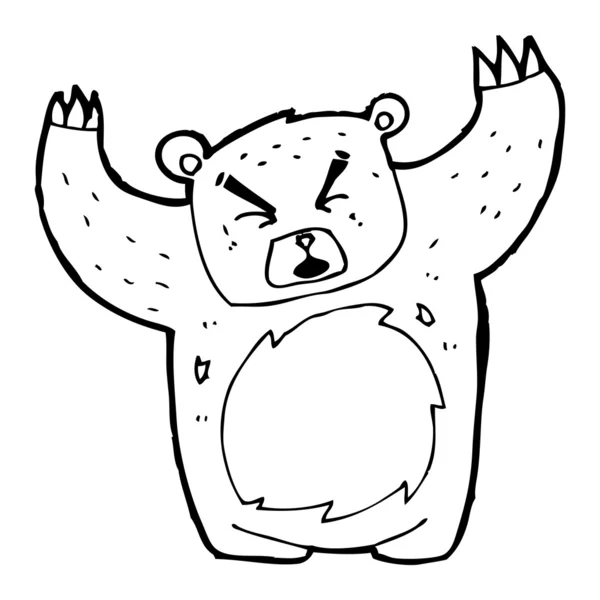 Φλοίσβος κινούμενα σχέδια αρκούδα — Διανυσματικό Αρχείο
