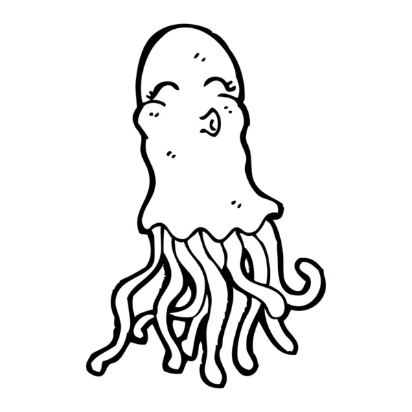 Cartoon squid — Stockvector
