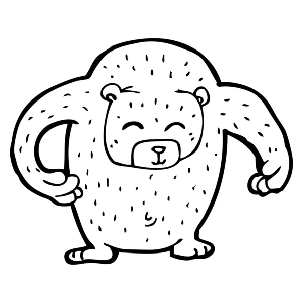 Riesenbär-Cartoon — Stockvektor