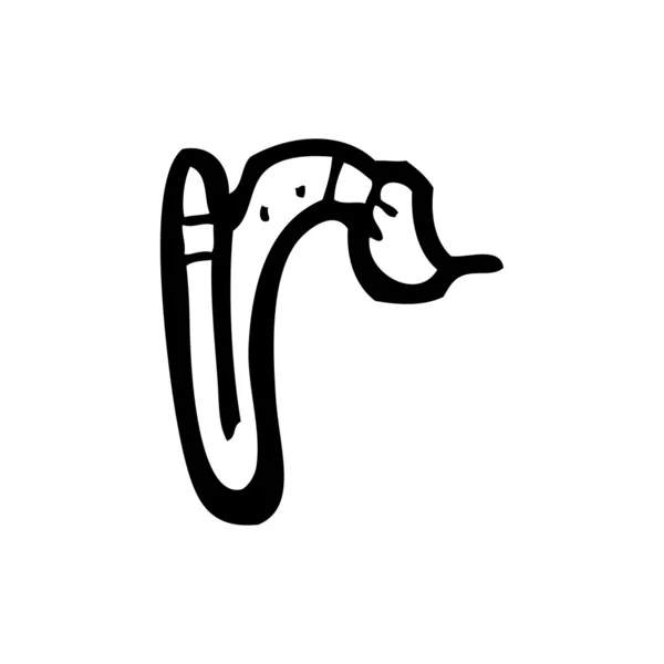 Карикатурная буква R — стоковый вектор