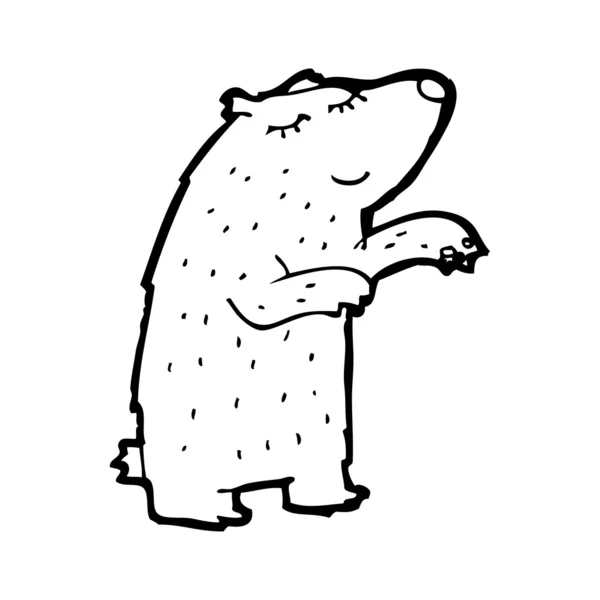 Feliz oso polar de dibujos animados — Archivo Imágenes Vectoriales