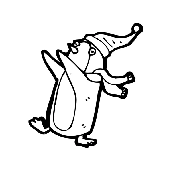 Χαρούμενος πιγκουίνος κινουμένων σχεδίων — Διανυσματικό Αρχείο