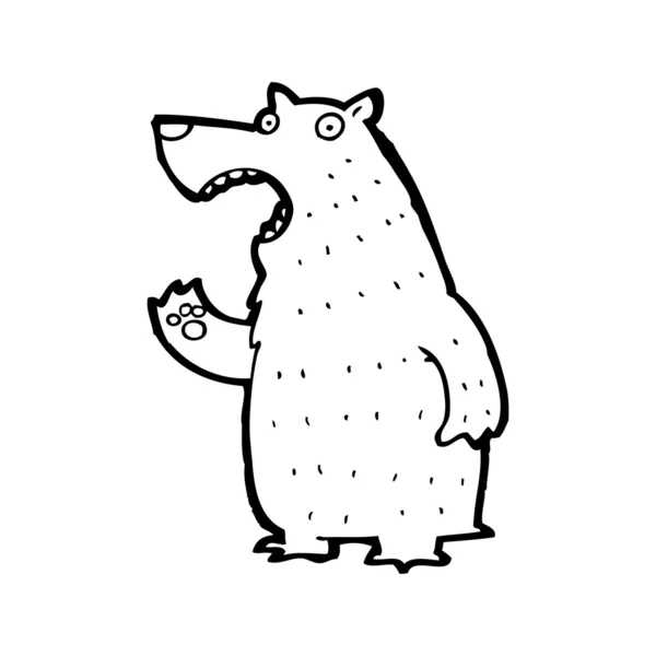 Polar Bear Cartoon — Stockvector