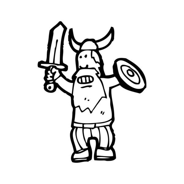 Viking cartoon — Stock Vector