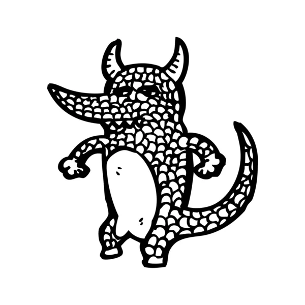 Welsh dragon cartoon — Stockvector