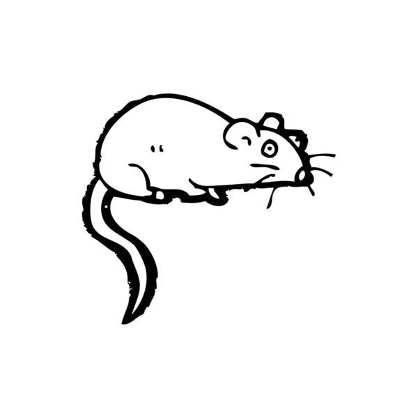 Rato de desenho animado retrô — Vetor de Stock