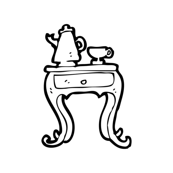 Table basse dessin animé — Image vectorielle