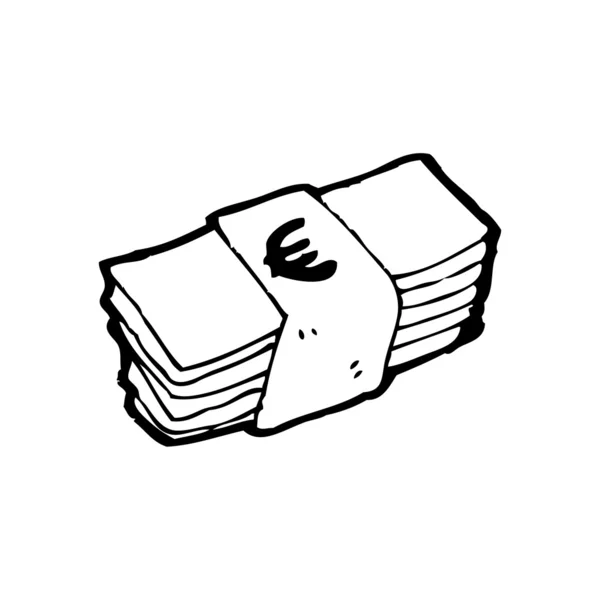 Купка грошей мультфільм — стоковий вектор