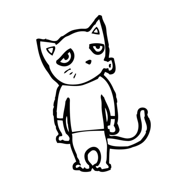 Fajny kot kreskówka — Wektor stockowy