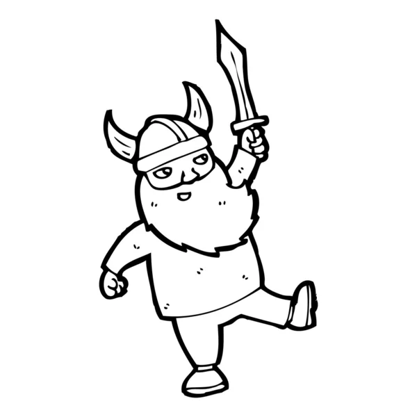 Feliz caricatura vikinga — Archivo Imágenes Vectoriales