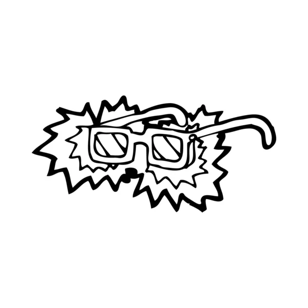 3d 眼镜卡通 — 图库矢量图片