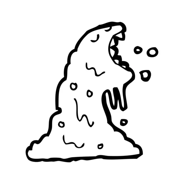 Slime monster cartoon — Stock Vector