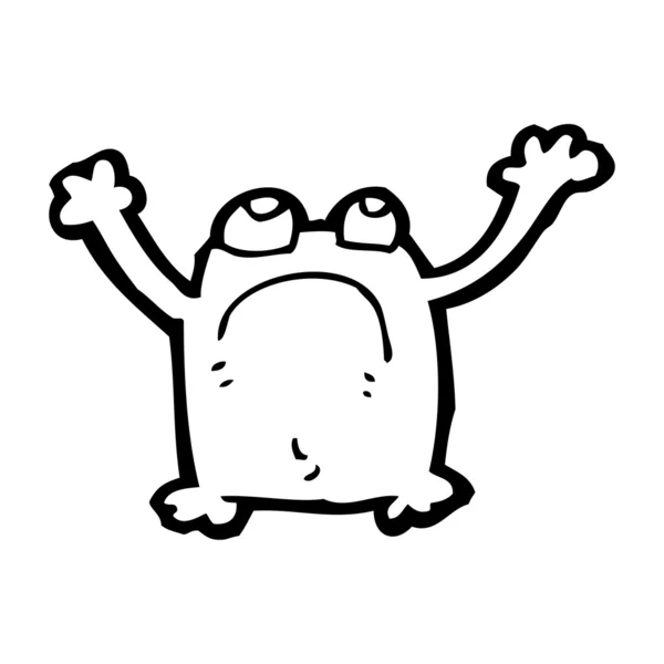 卡通不快乐青蛙 — 图库矢量图片