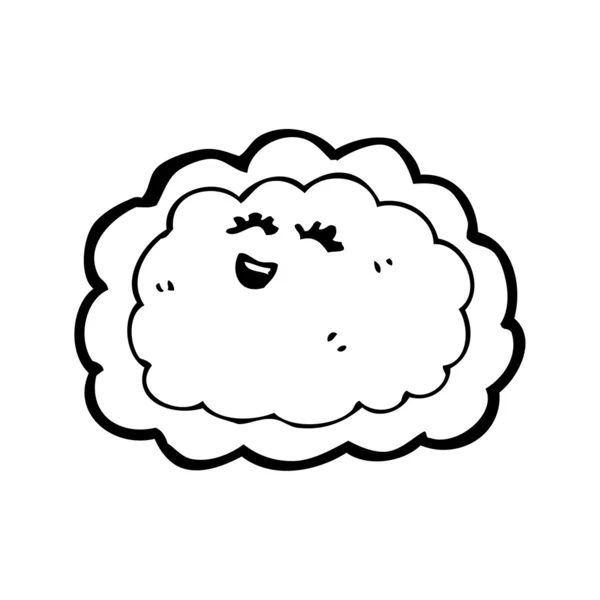 Ευτυχής σύννεφο κινουμένων σχεδίων — Διανυσματικό Αρχείο