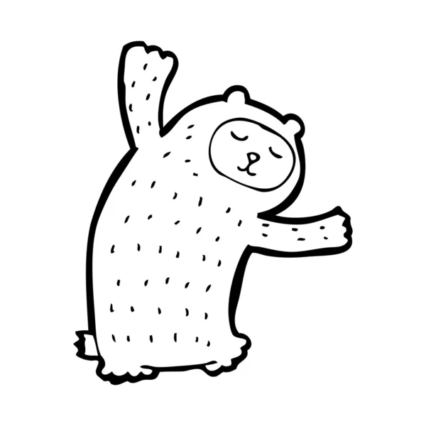 踊る熊漫画 — ストックベクタ