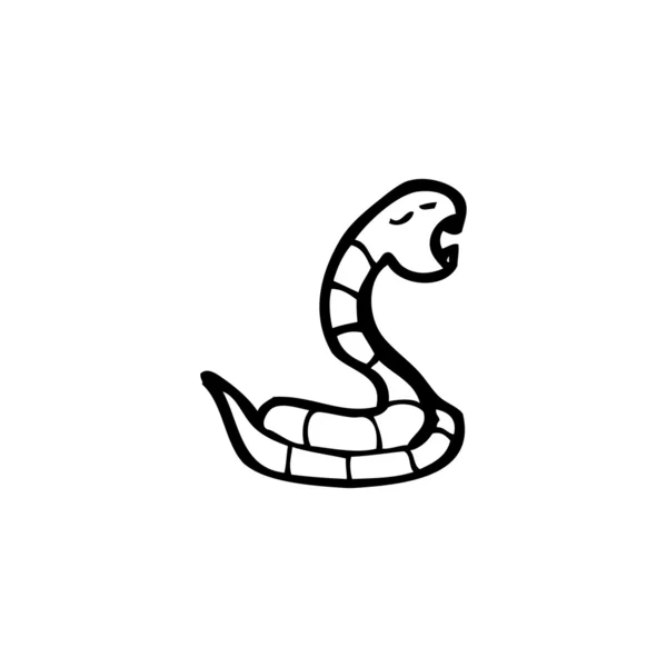 Bonita serpiente de dibujos animados — Vector de stock